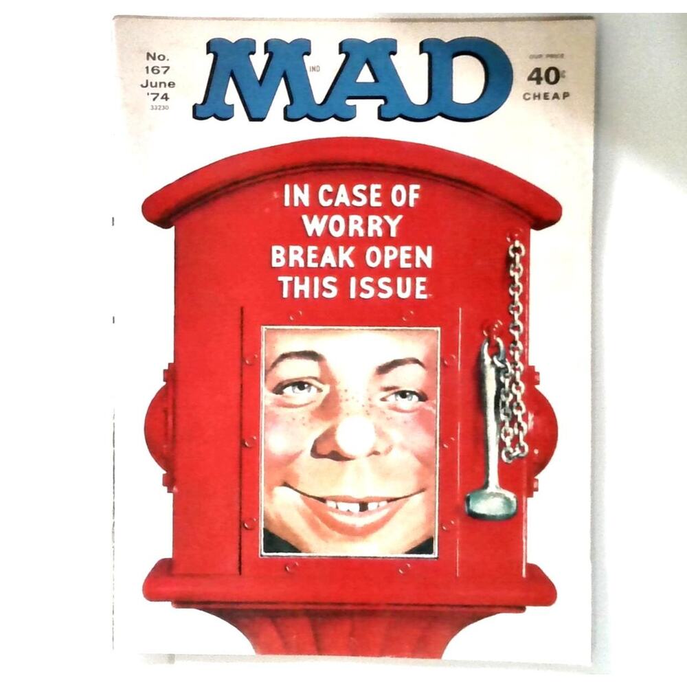 Mad Magazine #167 June 1974 - Nixon, My Fair Lady, Karate Movie, Baseball Jungle